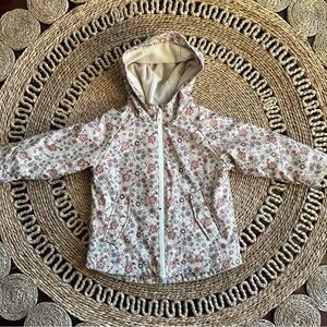 ZARA Rubberized Floral Raincoat • 2-3 Years • Perfect Condition